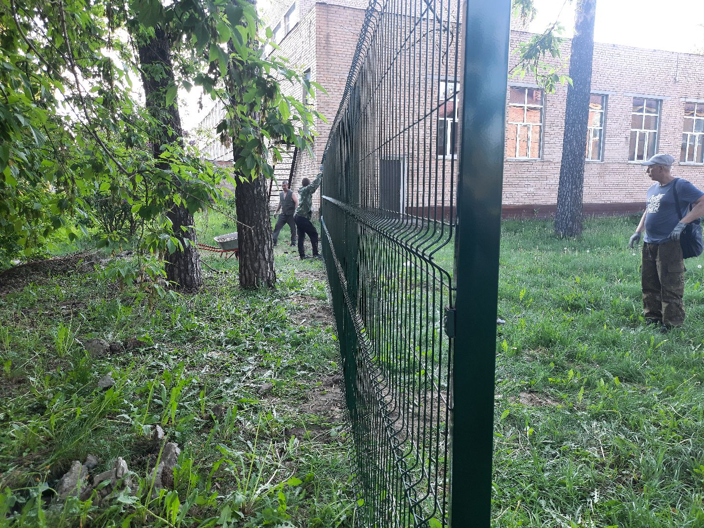 Шатура, ЦРБ, Больница, новый забор