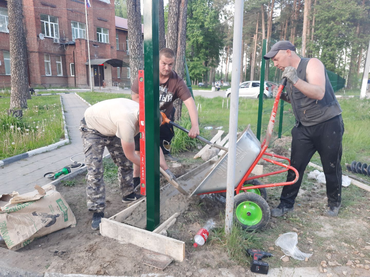 Шатура, ЦРБ, Больница, новый забор