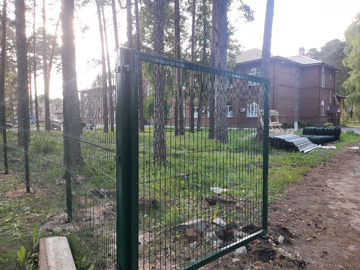 Шатура, ЦРБ, Больница, новый забор