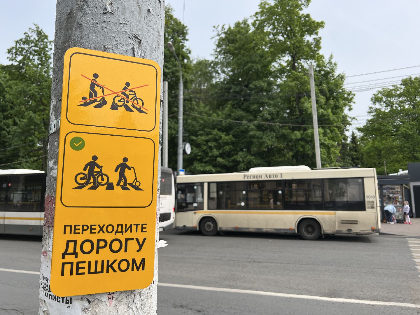 Химки, транспорт, дорожные знаки, велосипедисты, безопасность на дороге, пешеходный переход