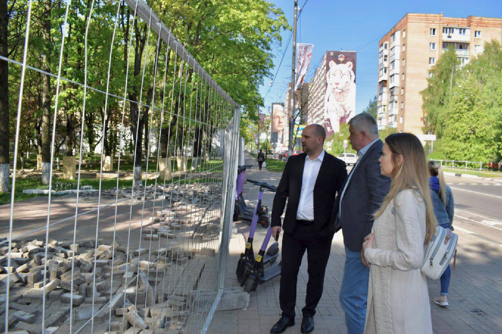 Балашиха, Подмосковье, сквер Победы, памятники, благоустройство, депутаты, Мособлдума, Боевое братство