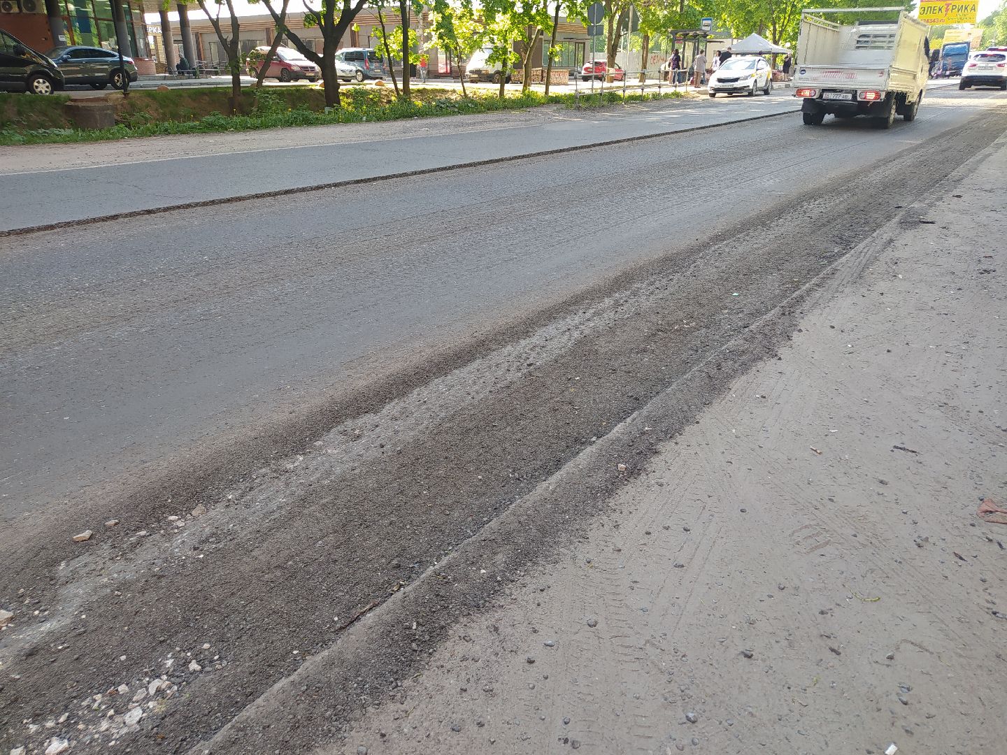 Асфальт, укладка, ремонт, дорога, улица