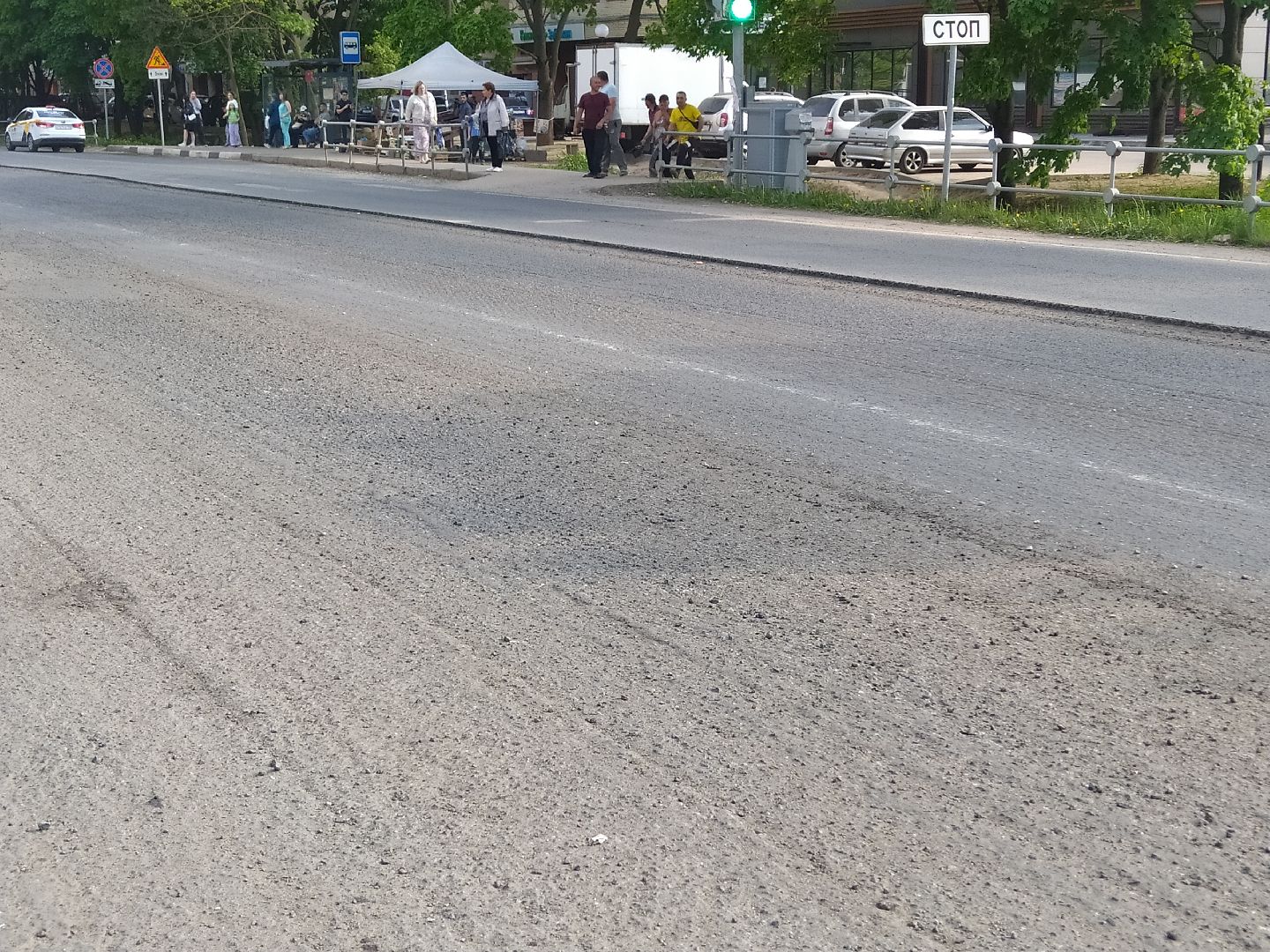 Асфальт, укладка, ремонт, дорога, улица