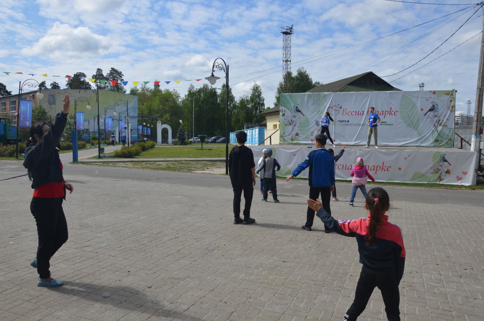 День здорового образа жизни Подмосковья, Шатура, Парк, Зарядка