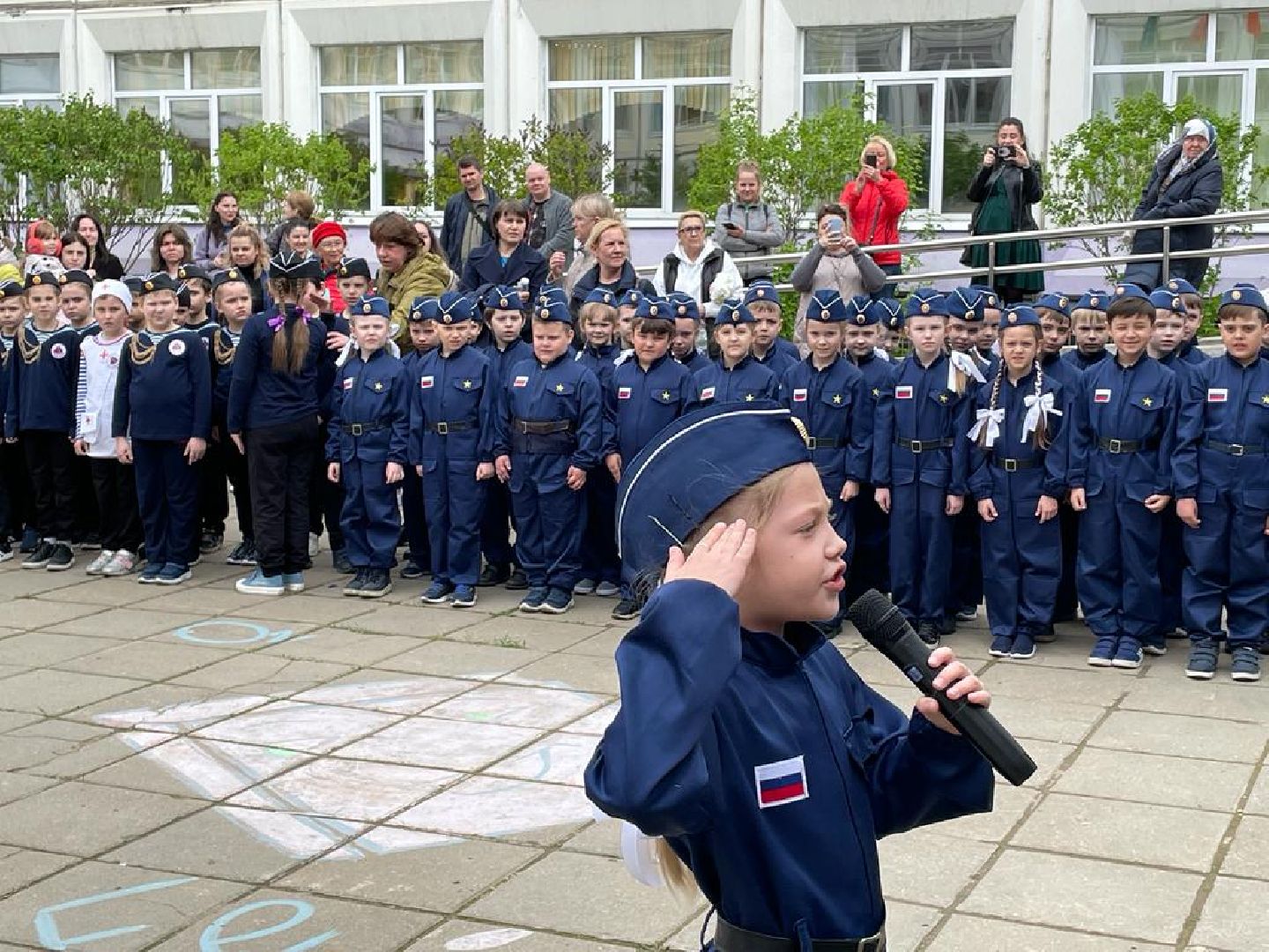 Одинцово, Зарница, Строевой смотр, Школа, Горки-10