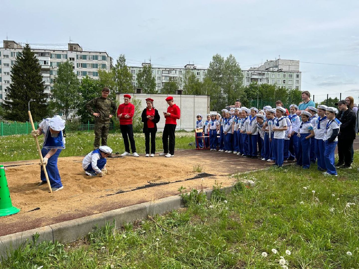 Одинцово, Зарница, Строевой смотр, Школа, Горки-10