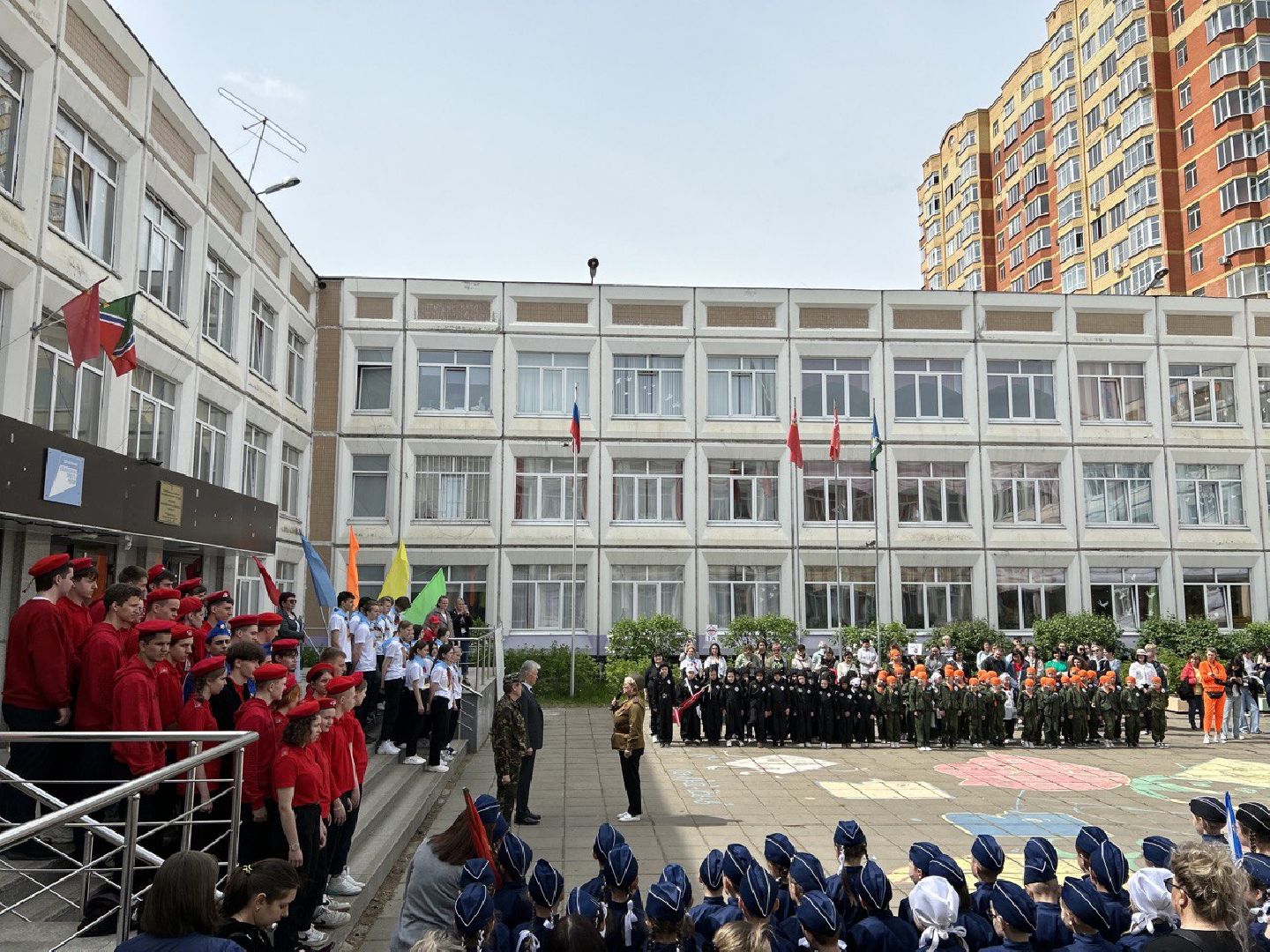 Одинцово, Зарница, Строевой смотр, Школа, Горки-10