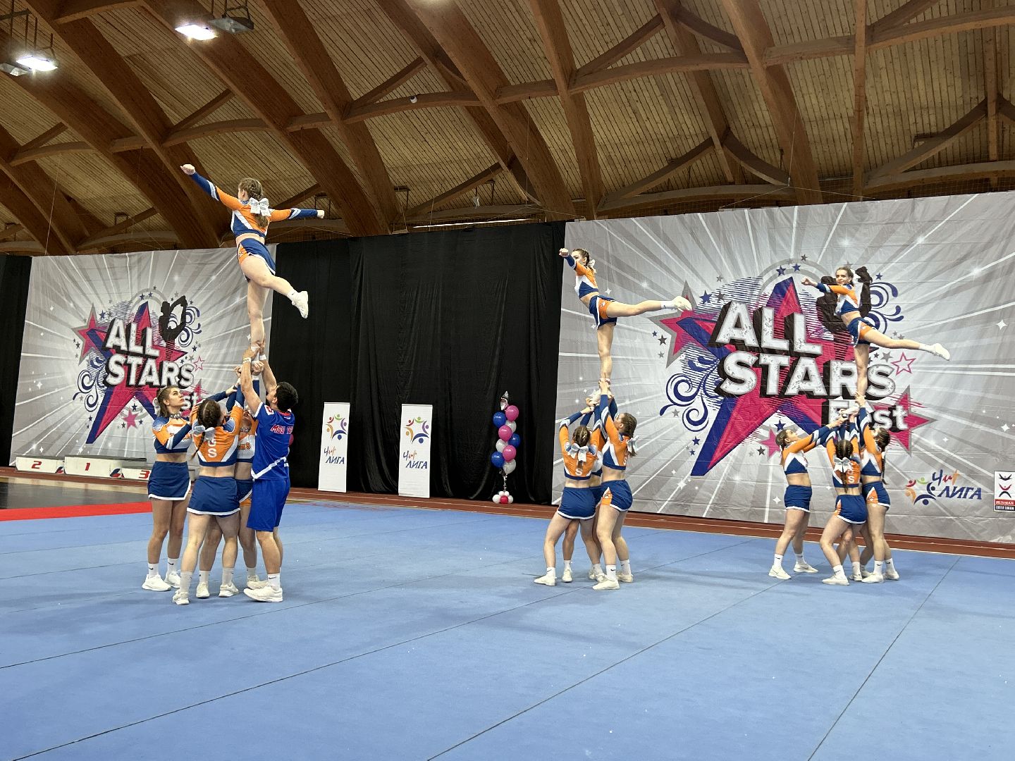 фестиваль, чирлидинг, Щелково, танцы, акробатика