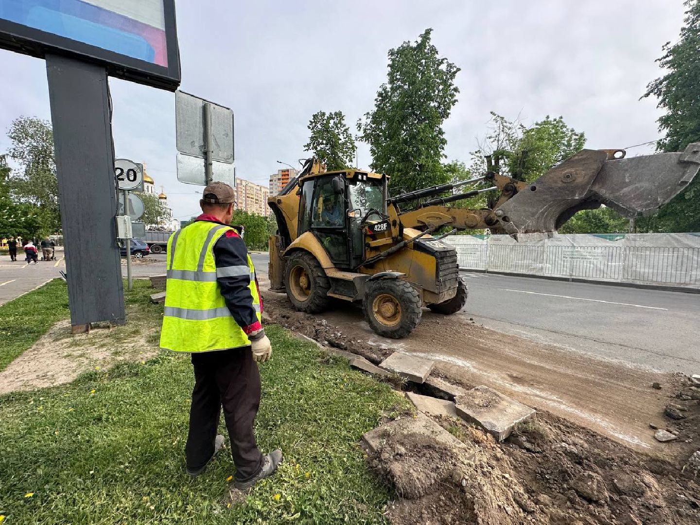 Реутов, ремонт дорог, новый асфальт, бордюр, проезжая часть