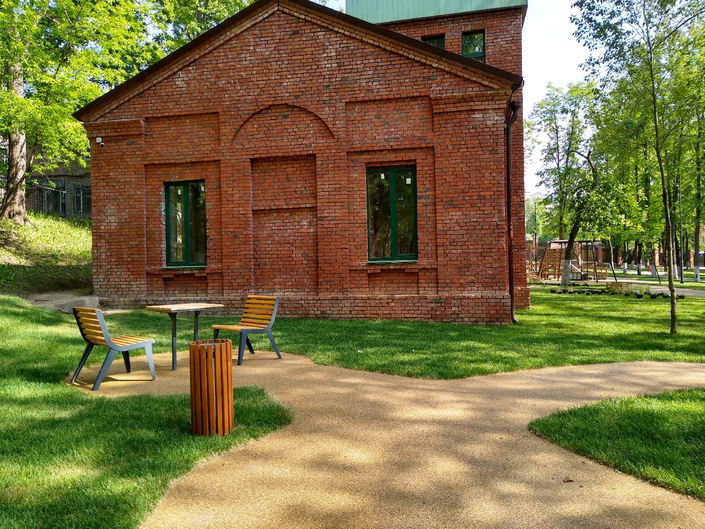 Раменское, благоустройство, парк, площадка для шахмат