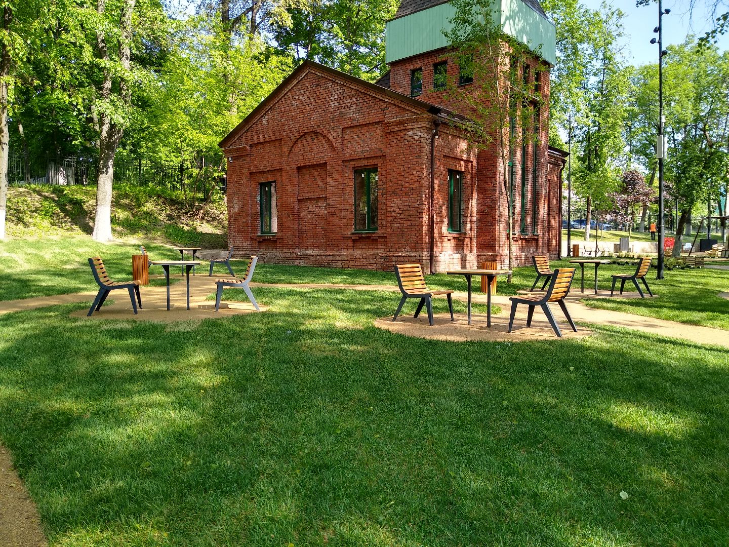 Раменское, благоустройство, парк, площадка для шахмат