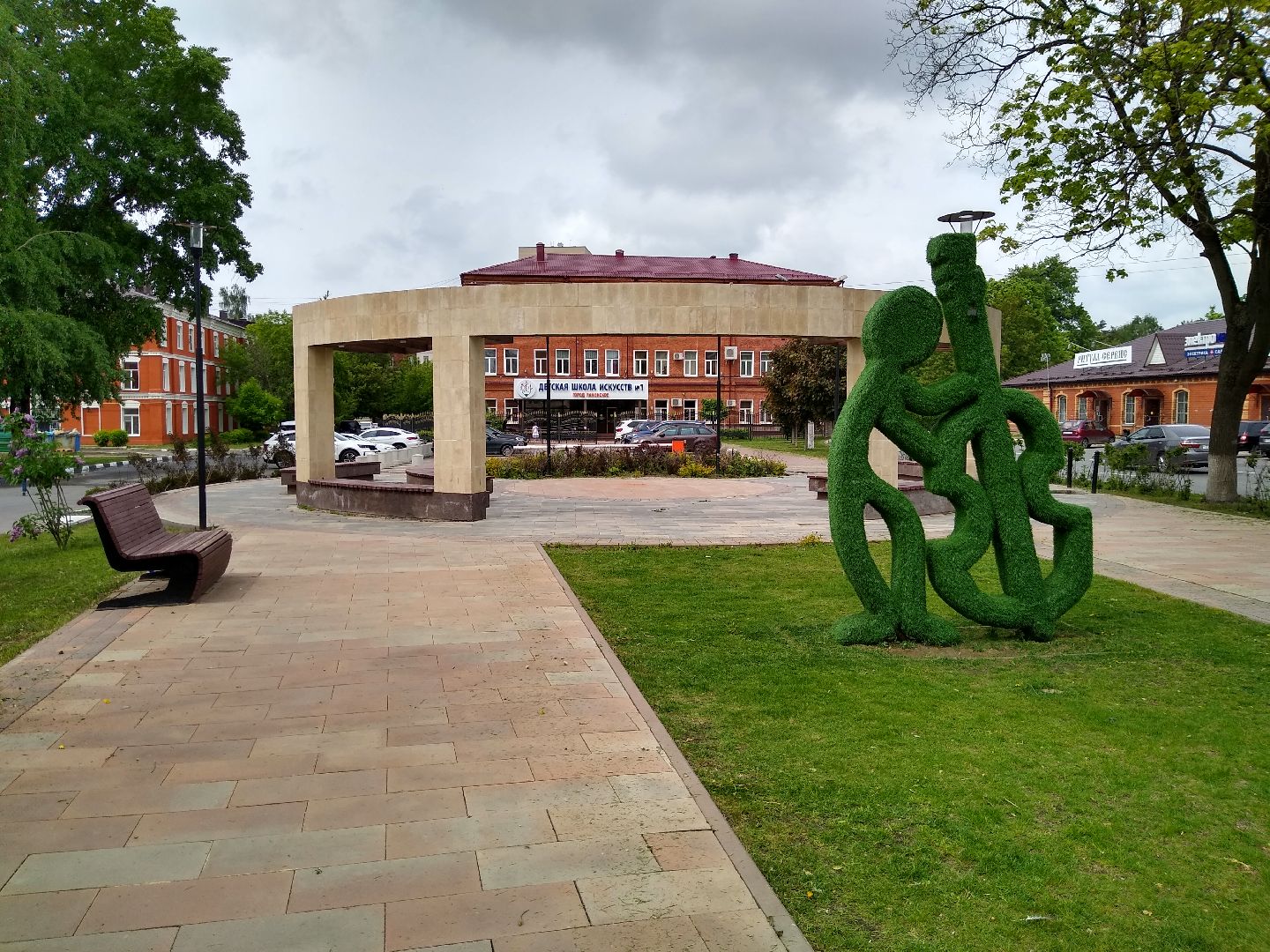 Раменское, благоустройство, бульвар Искусств, покос травы