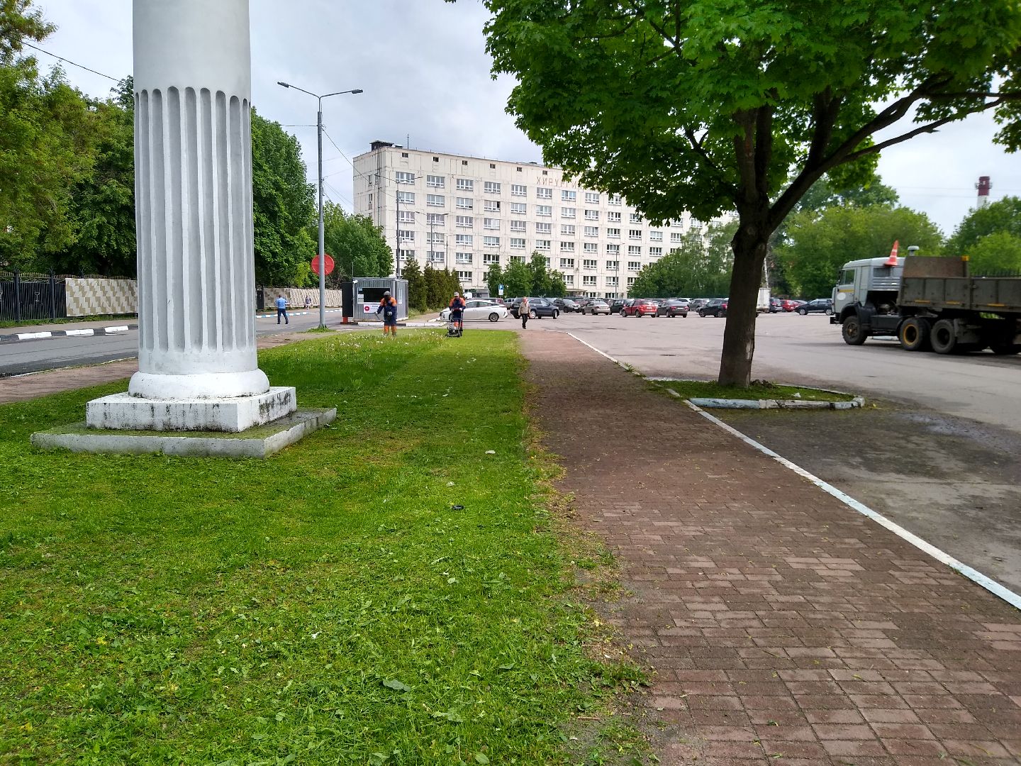 Раменское, благоустройство, покос травы, больничный городок