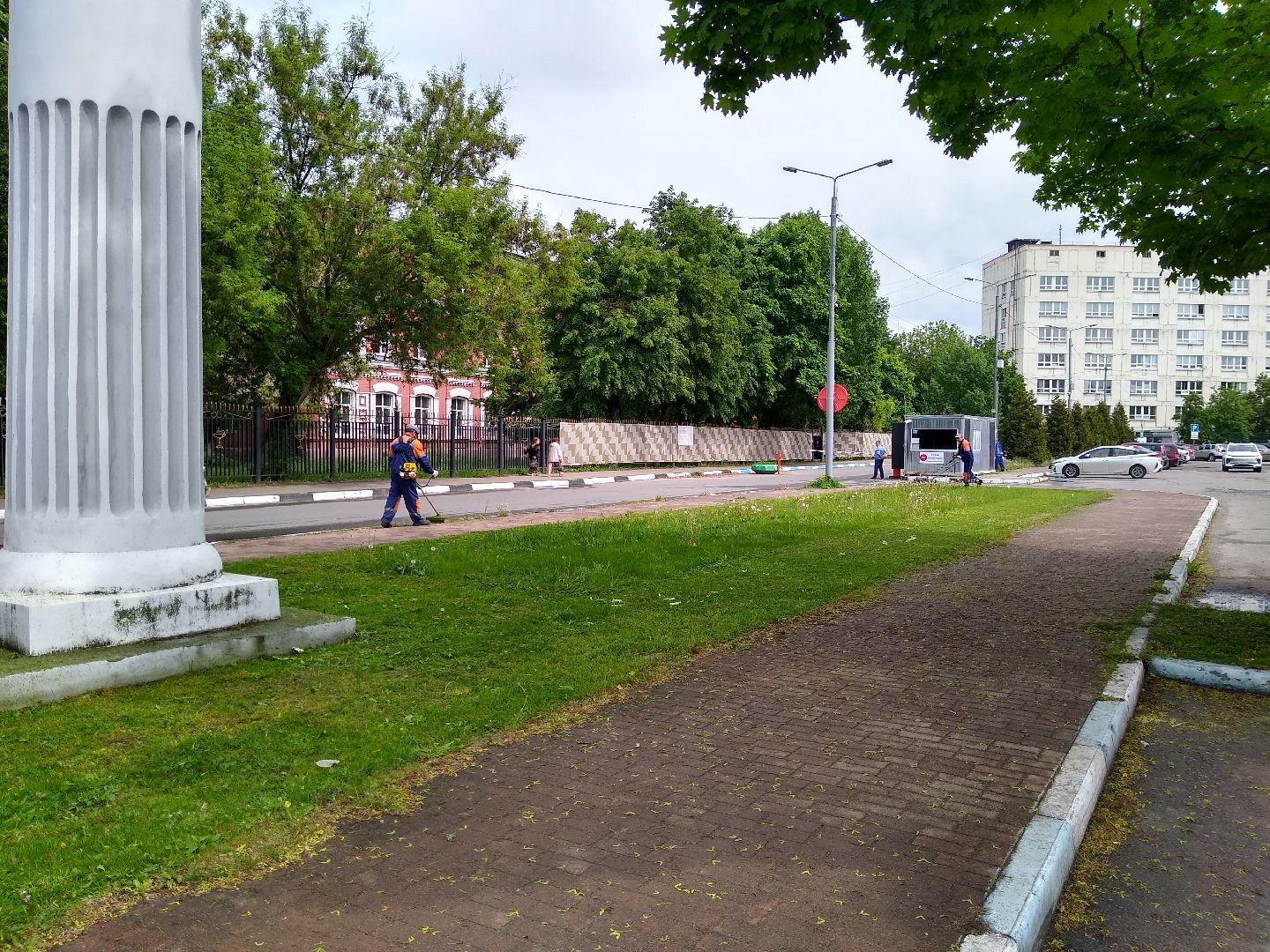 Раменское, благоустройство, покос травы, больничный городок