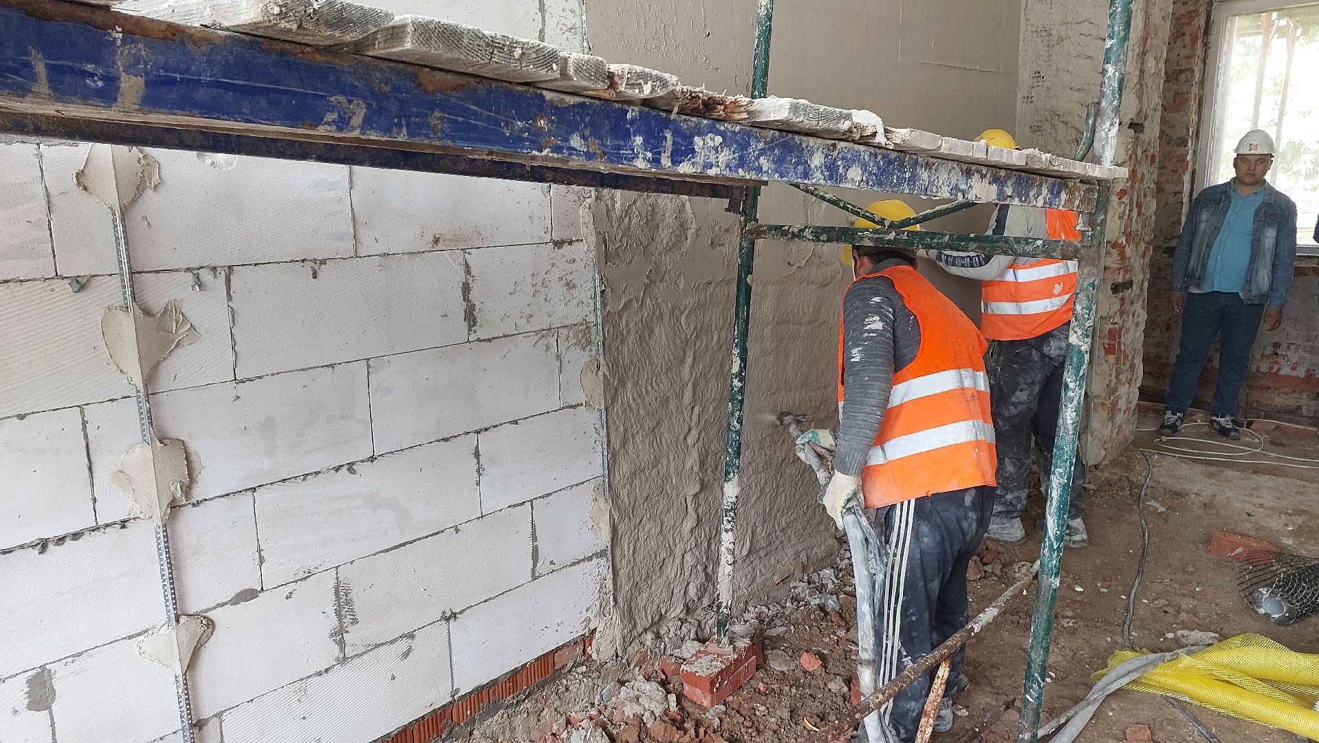 школа, строительство, образование, фасады, окна, штукатурка, серпухов,