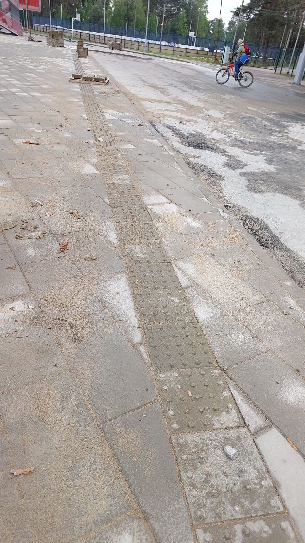 стадион, строительство, стадион спартак, серпухов, люди с ОВЗ, тактильная плитка, доброе дело,