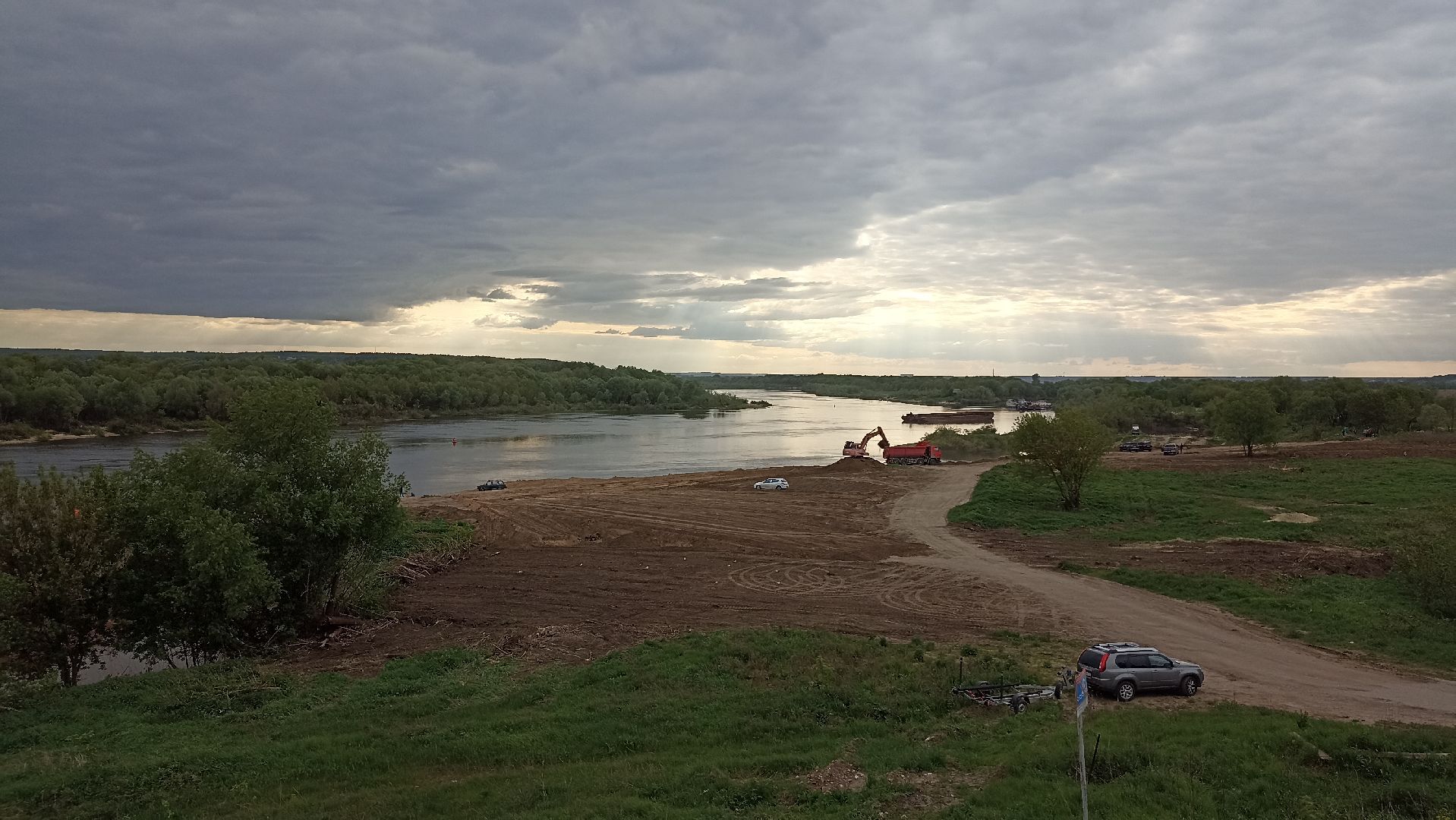 Серпухов, Подмосковье, пляж, Кремлёв, Ока