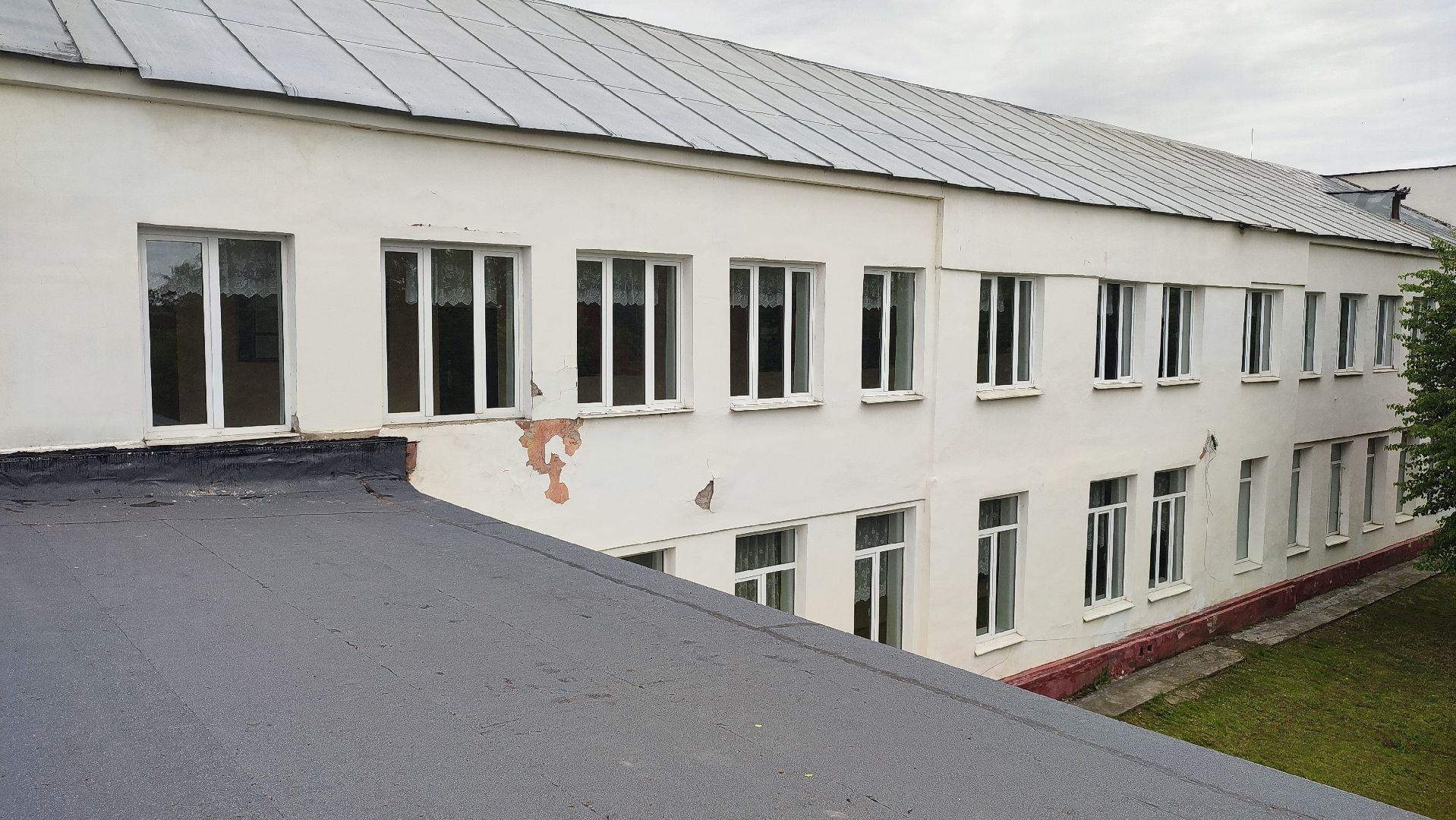 Кашира, ремонт, школа, крыша, изопласт