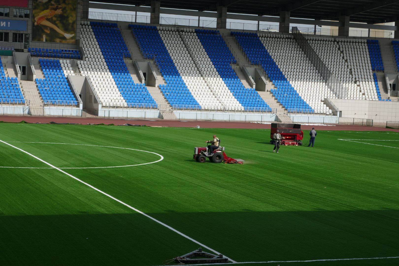 Подольск, спорт, новое покрытие, футбол, газон