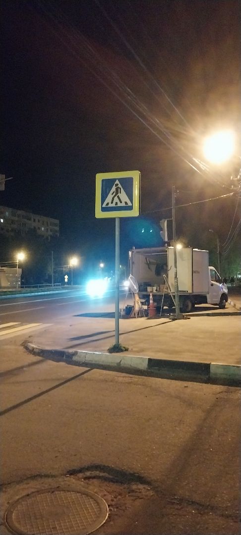 коломна, дорожные работы, пешеходный переход