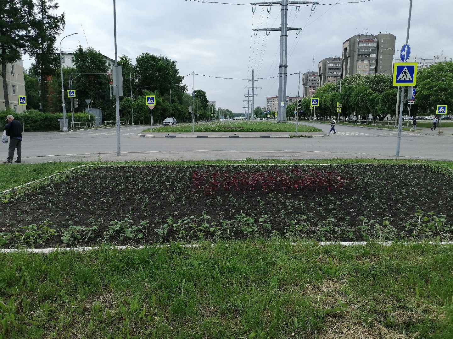 благоустройство, серпухов, клумбы, цветы, тюльпаны,