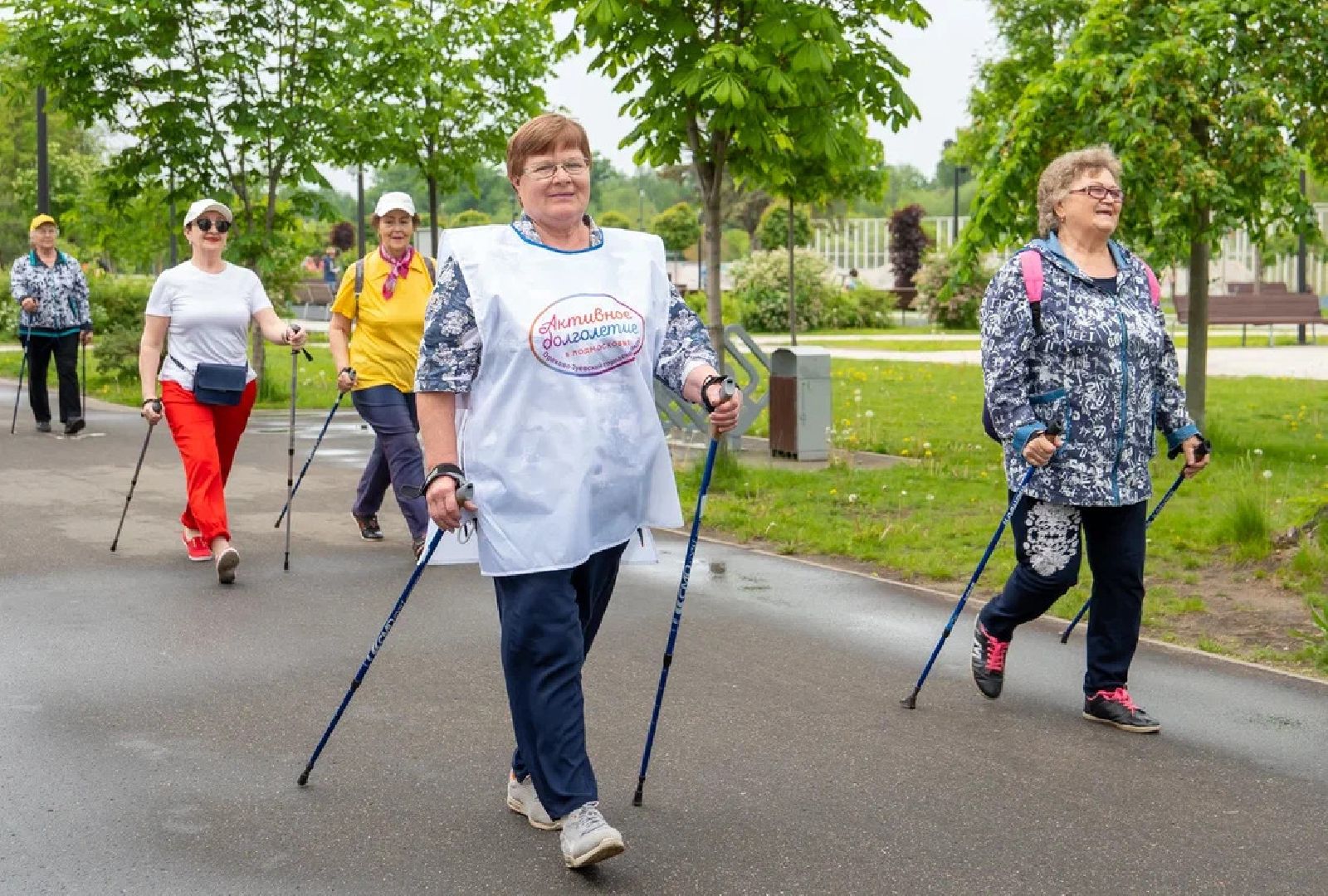 Активное долголетие, Парк Победы, фестиваль, северная ходьба, Орехово-Зуево