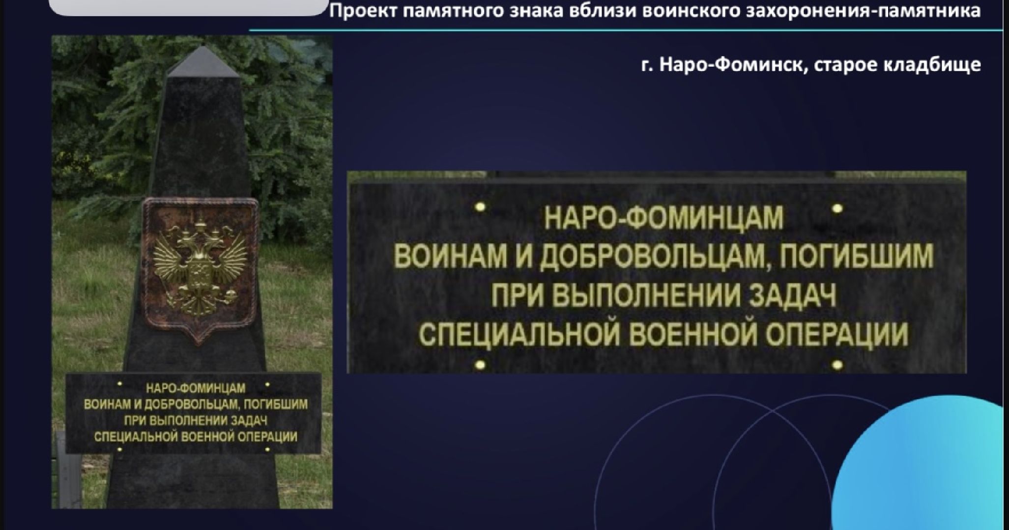 Наро-Фоминск, мемориал, спецоперация, память, Совет депутатов, Наро-Фоминский городской округ, Роман Шамнэ