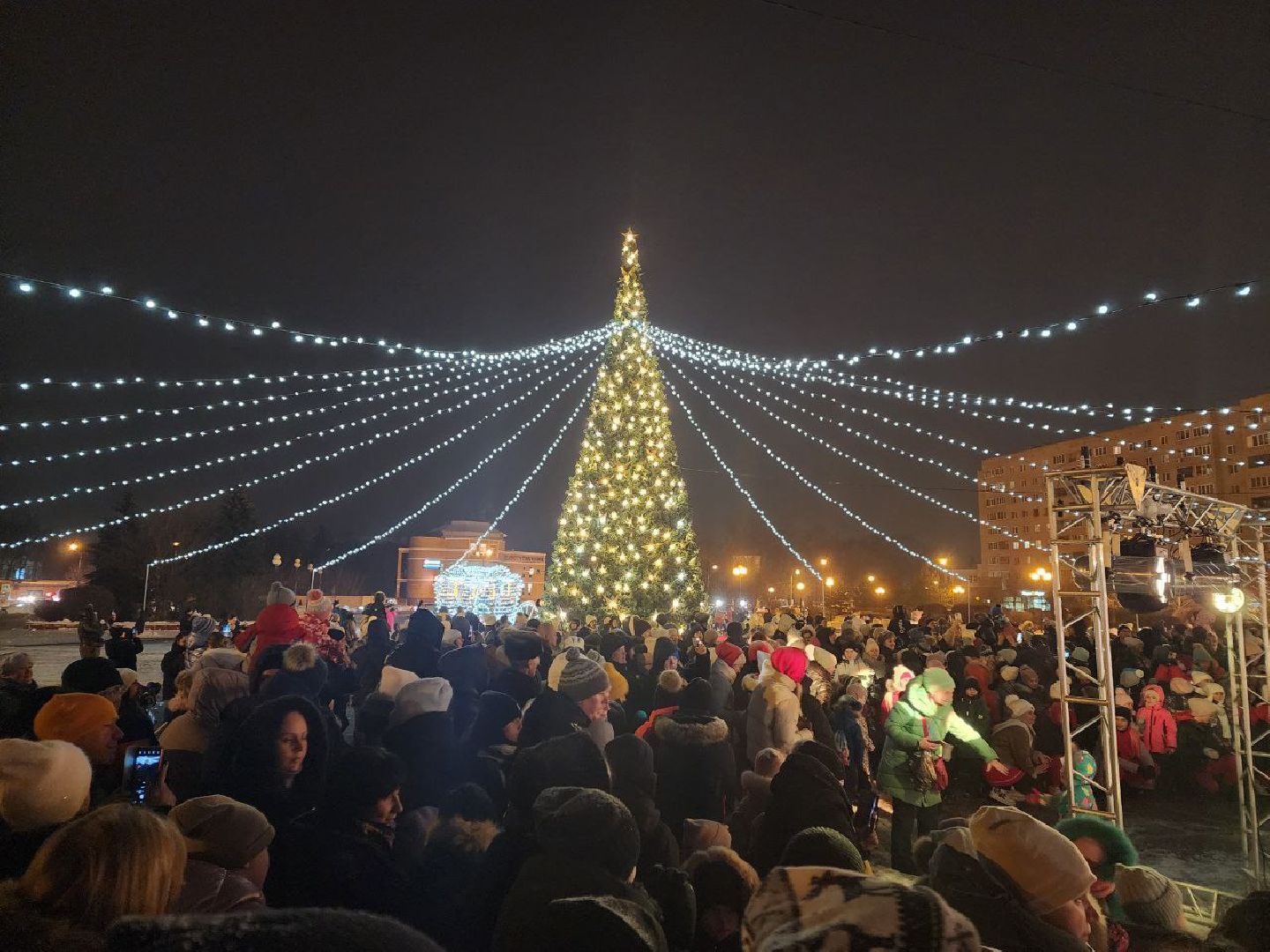 зажжение огней