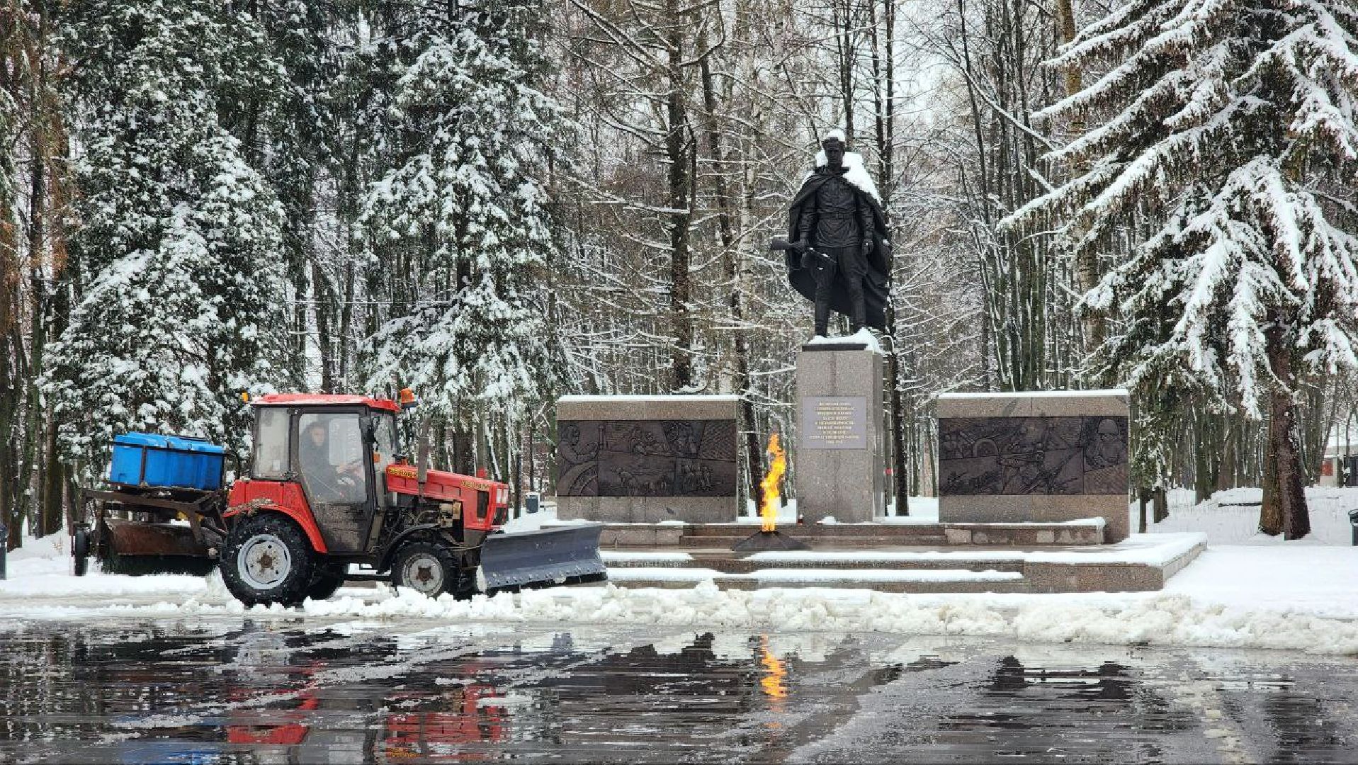 уборка города от снега