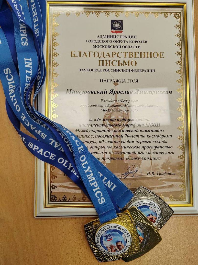 школьник из балашихи стал серебряным призером межд