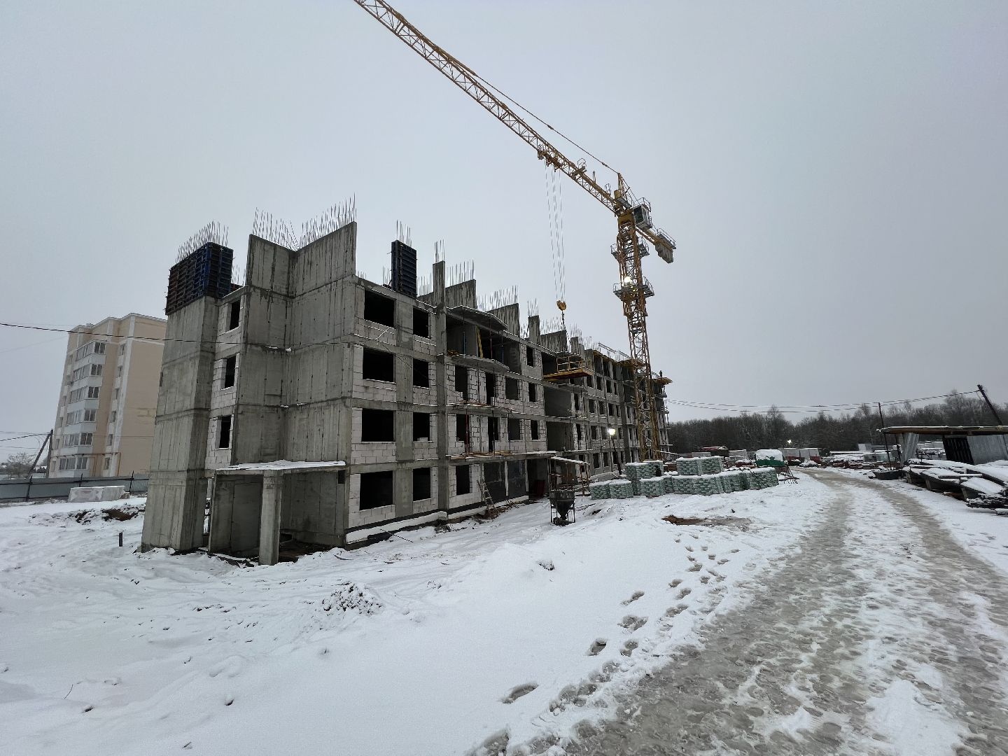 Стройка для переселенцев