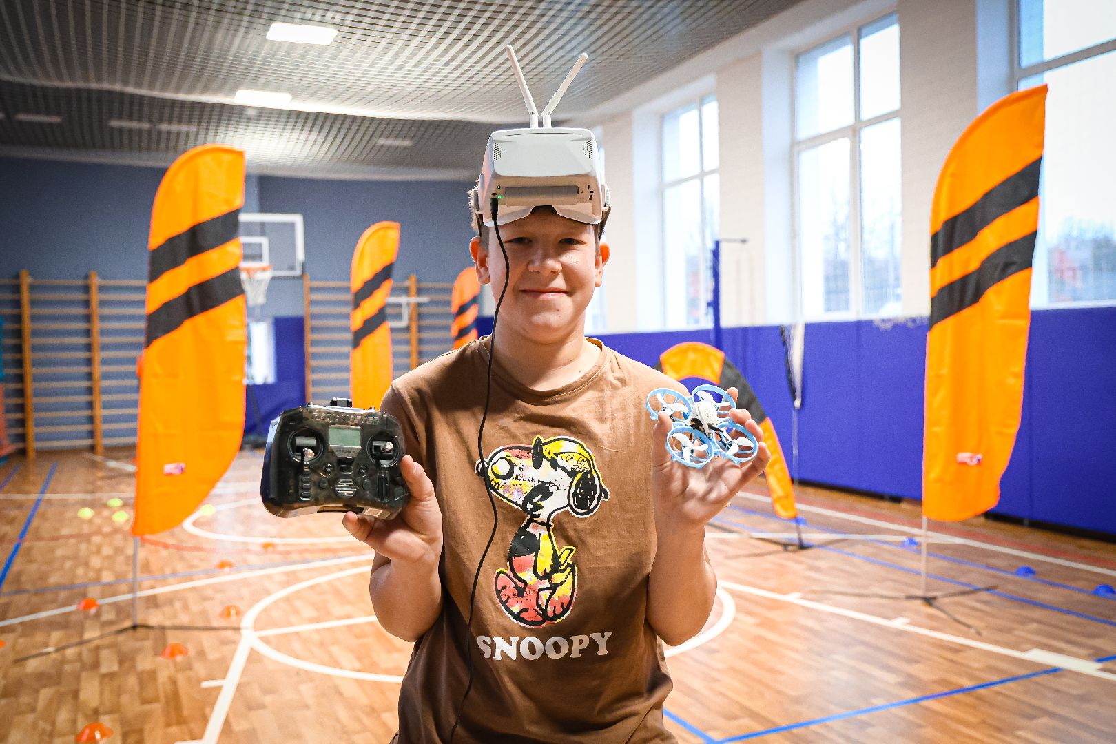 Шаг в будущее: в Клину впервые прошли гонки на мультироторных дронах