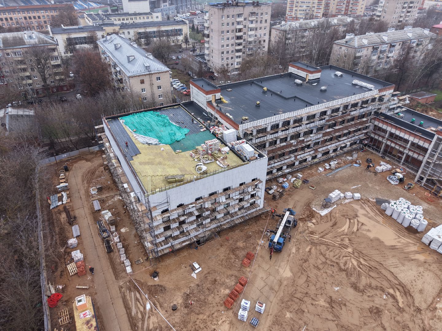 пристройка к школе 16 в подольске